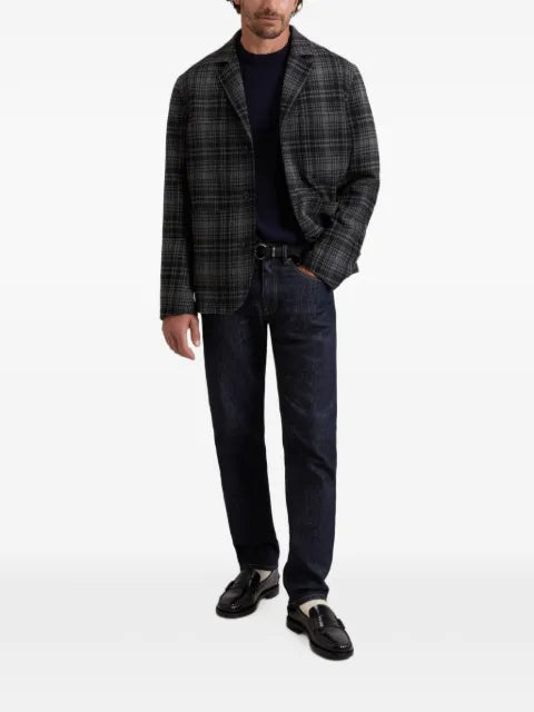 Woolrich check flannel blazer