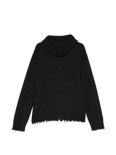Uma Wang zip-up cashmere hoodie