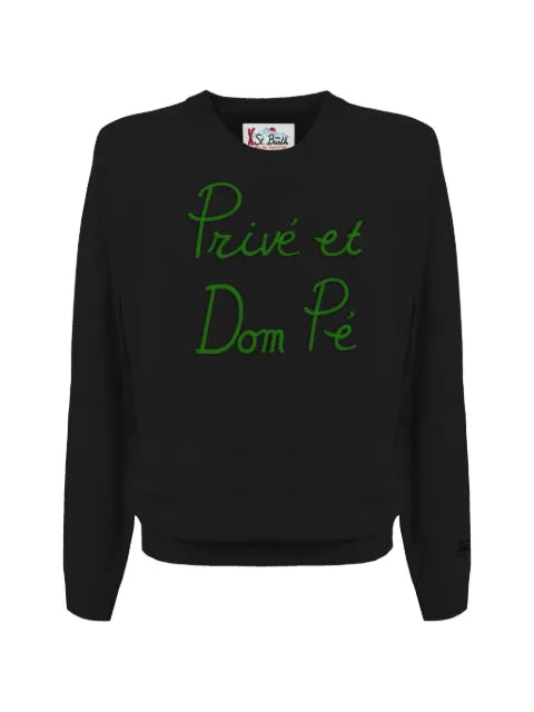 MC2 Saint Barth slogan-embroidered sweater
