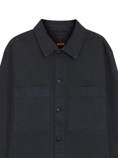 BOSS regular-fit stretch-cotton denim shirt