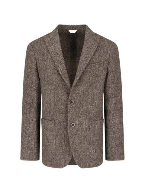 Boglioli herringbone-pattern wool blazer