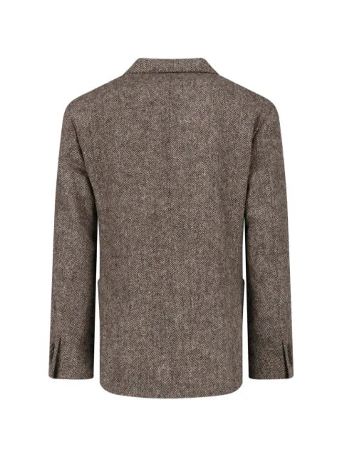 Boglioli herringbone-pattern wool blazer