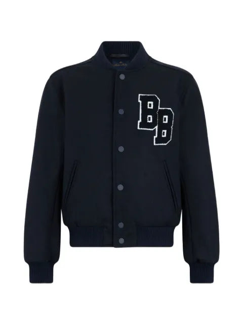Brooks Brothers logo-embroidered bomber jacket