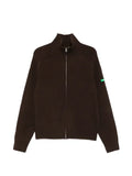 FLÂNEUR ribbed-knit zip-up sweater