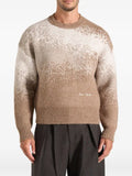 Manière De Voir Yani - ombré wool crewneck sweater - beige