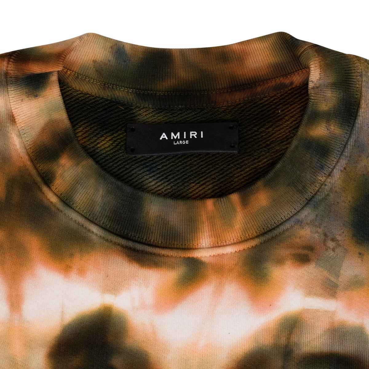 ORANGE TIE DYE CREW SWEATSHIRT