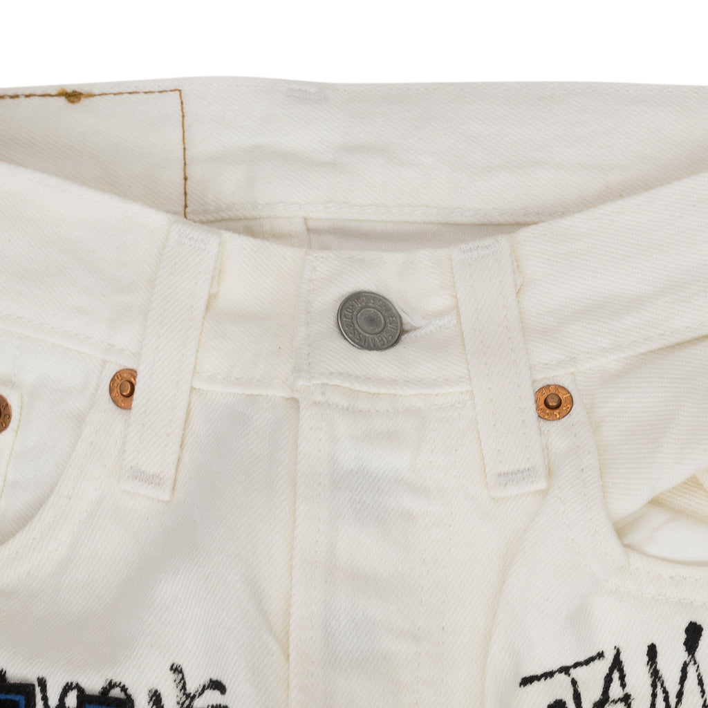 White Stussy 501 Jeans