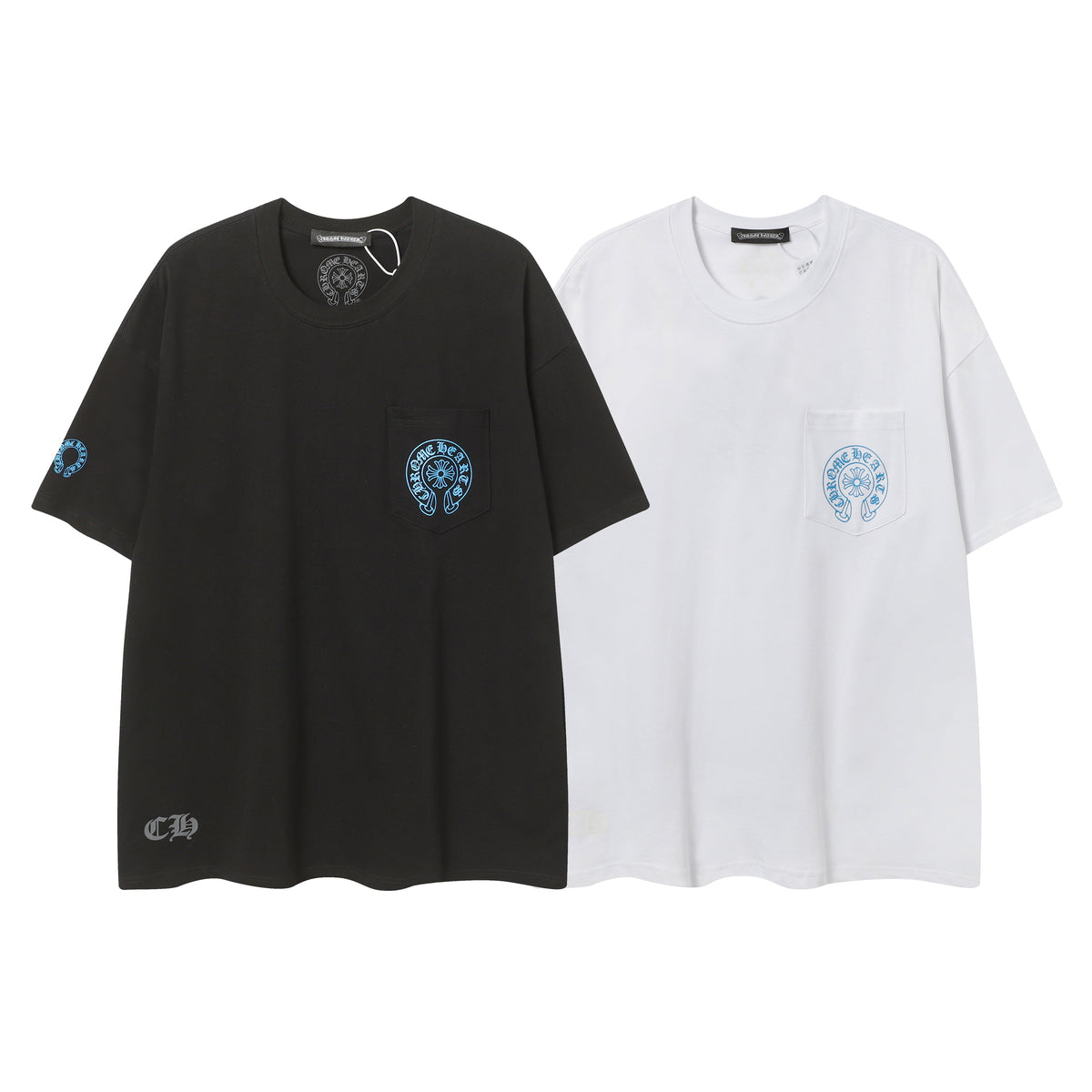 Chrome Hearts Triple Cross Logo Short Sleeve T-shirt 2237