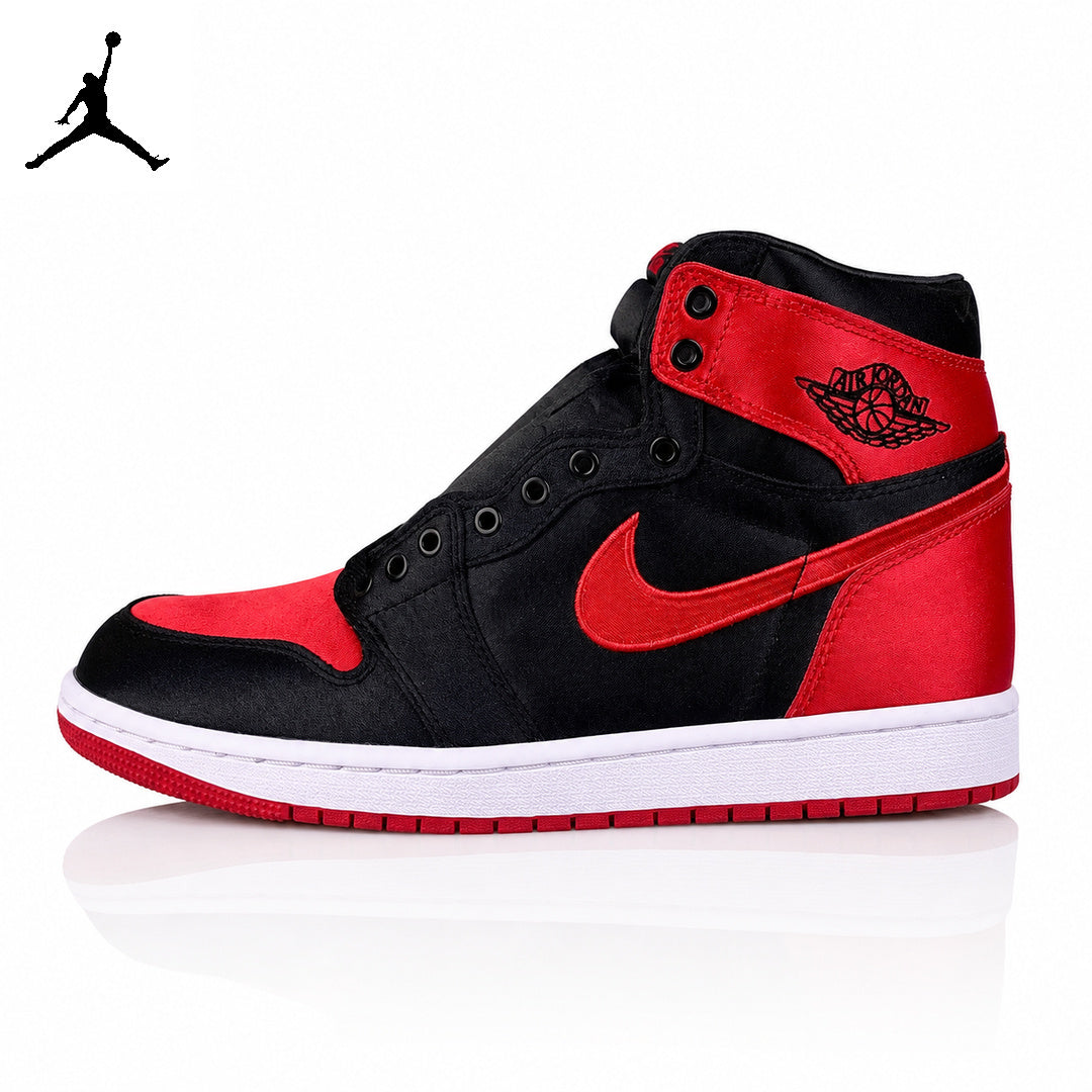 Air Jordan 1 High Banned Black/Red Silk Unisex Sneakers FD4810-061