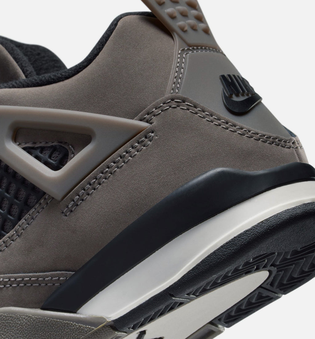 Air Jordan 4 Retro Cave Stone And Black Preschool Shoes - Cave Stone Black Moon Particle