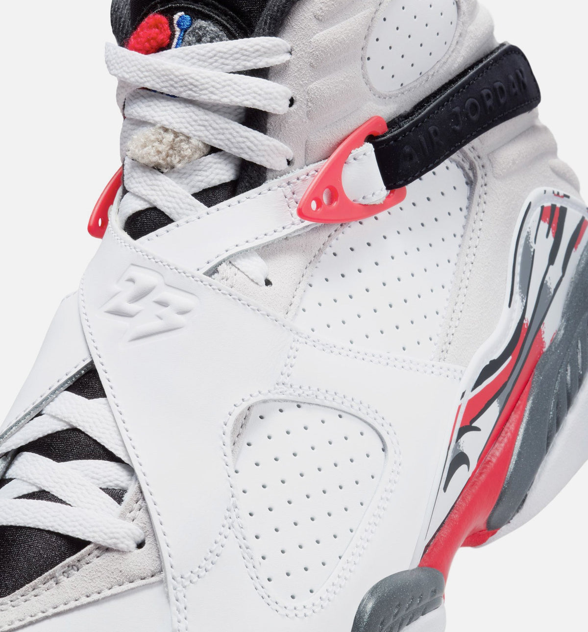Air Jordan 8 Retro "White and True Red" Men's Shoe – White/Black/True Red