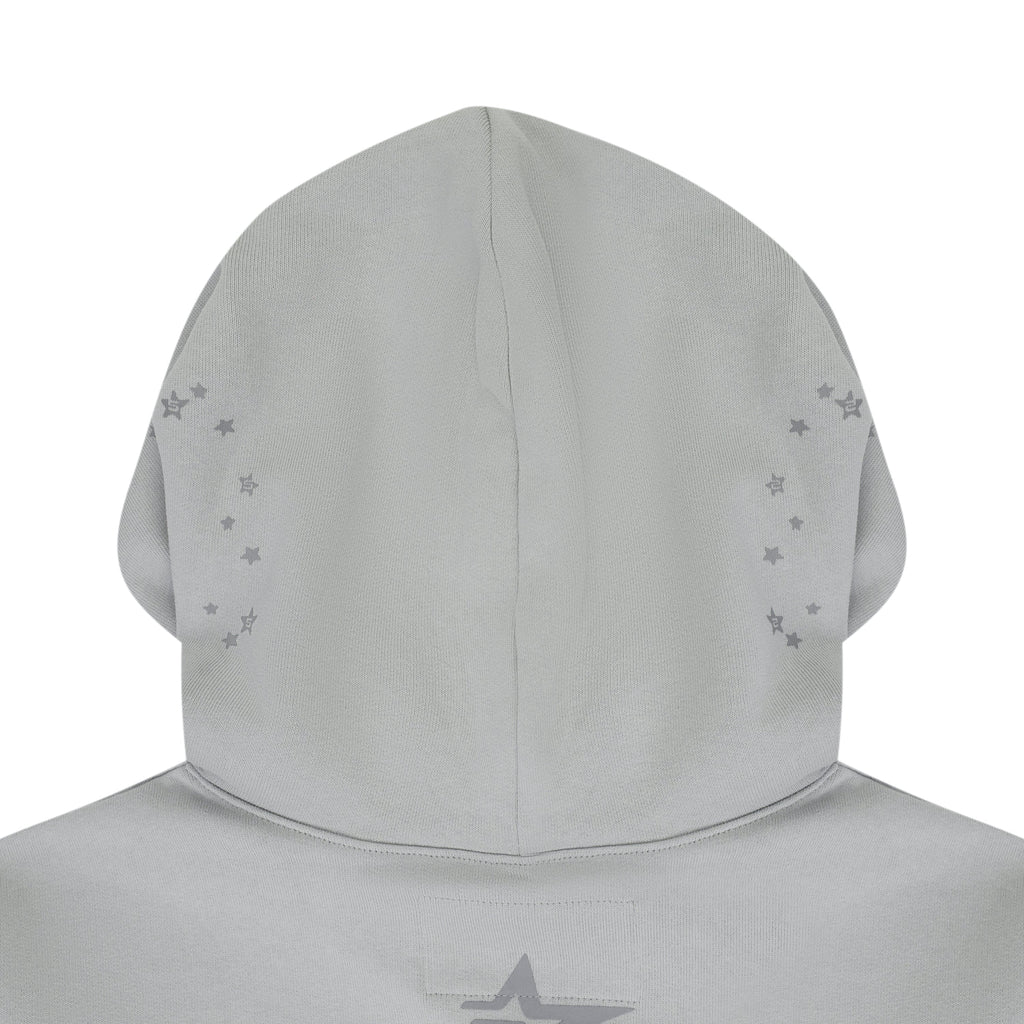 Grey Tonal Punk V2 Hoodie