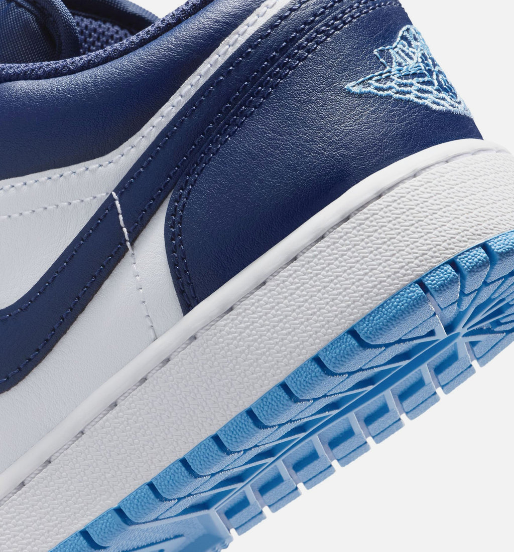 Air Jordan 1 Low Big Kids' Lifestyle Shoes - Midnight Navy/University Blue/White