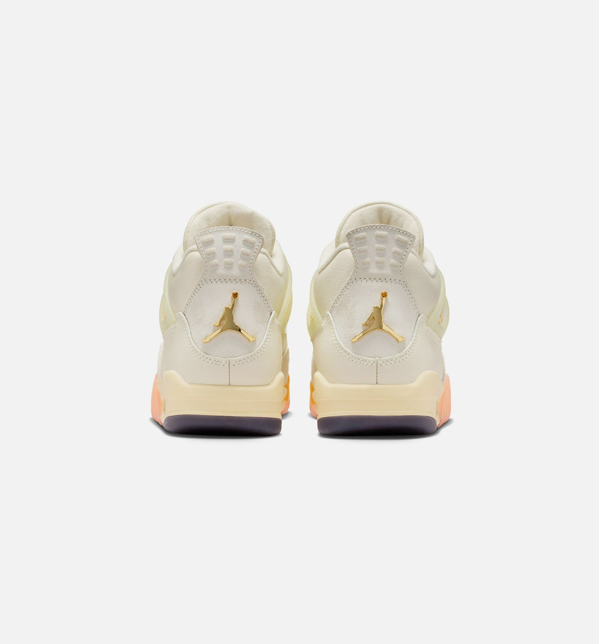 Air Jordan 4 Retro Womens Lifestyle Shoe - Coconut Milk/Metallic Gold/Muslin/Bright Mango/Sundial/Black