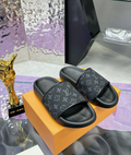 Luxury Monogram Comfort Slide Sandals – Premium Non-Slip Lightweight Summer Slides