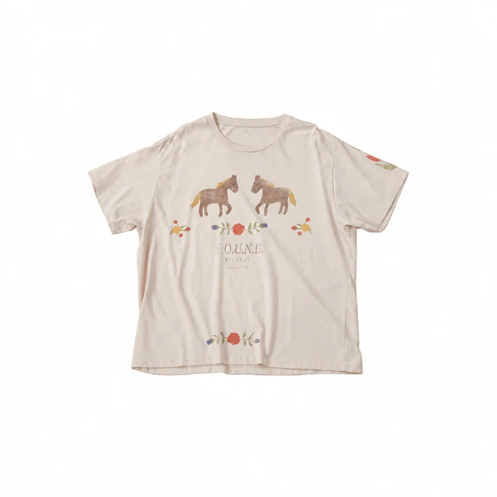 Found Floral Horse Tee