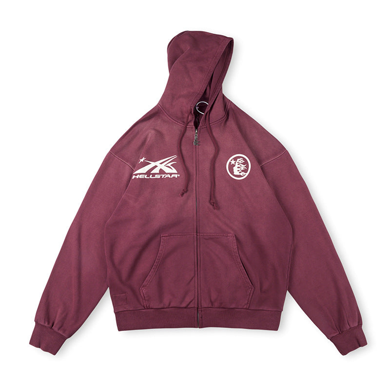 Hellstar HS Logo Zip Up Hoodie
