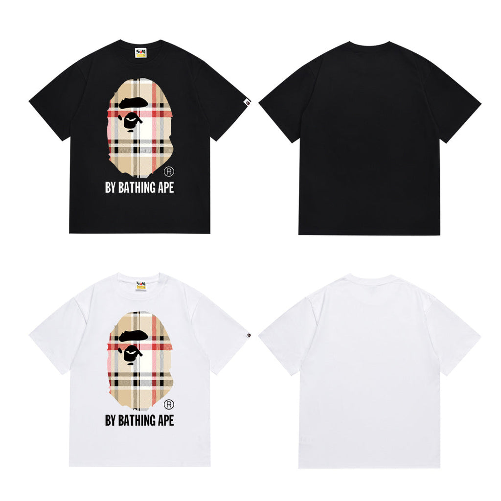 Bape Camo Ape Head Multi‑Color Crew Neck Streetwear Tee Unisex