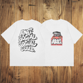 ASSC White Tee – Graffiti Wall Print