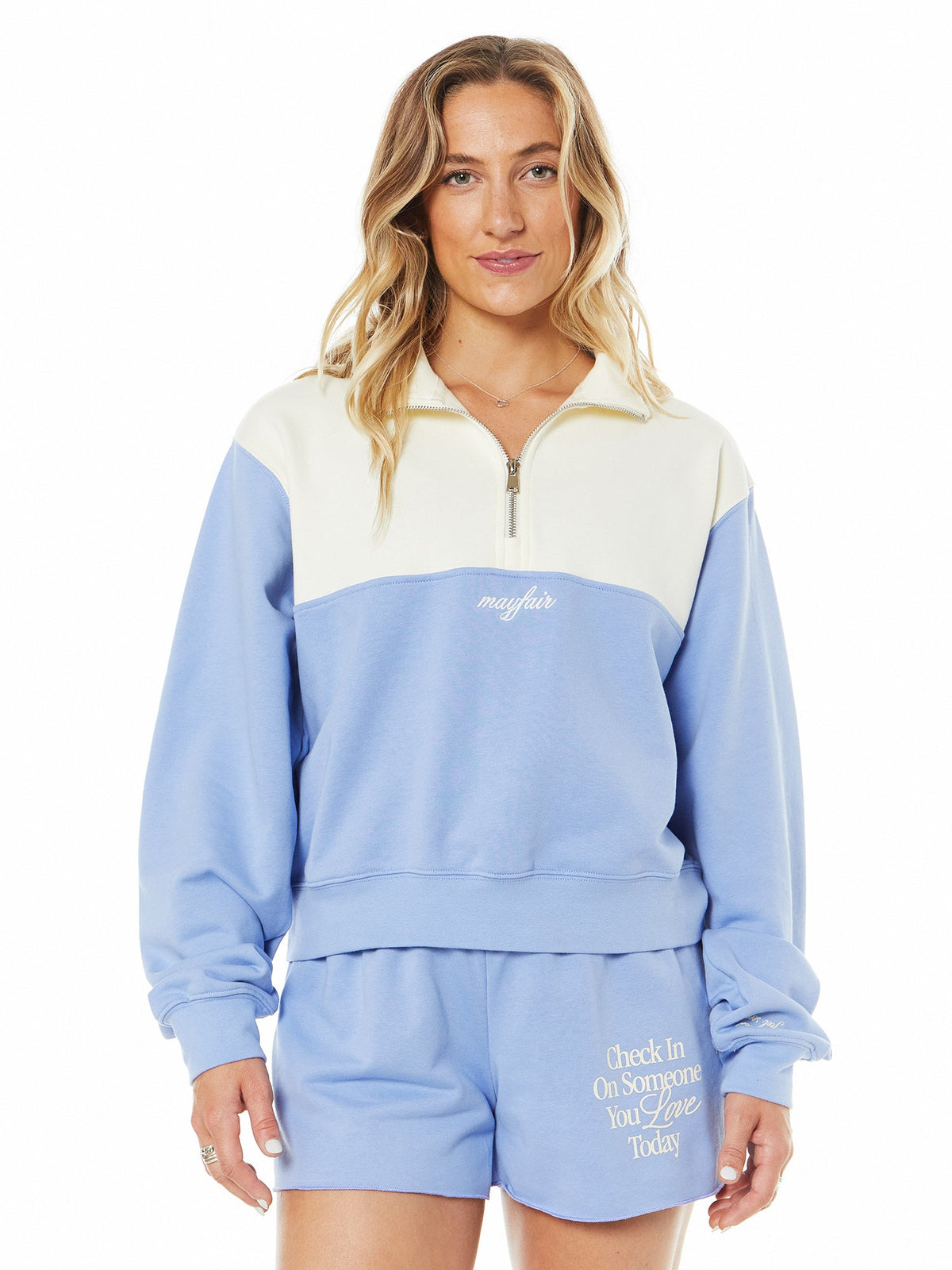 CHECK IN ON SOMEONE HALF ZIP