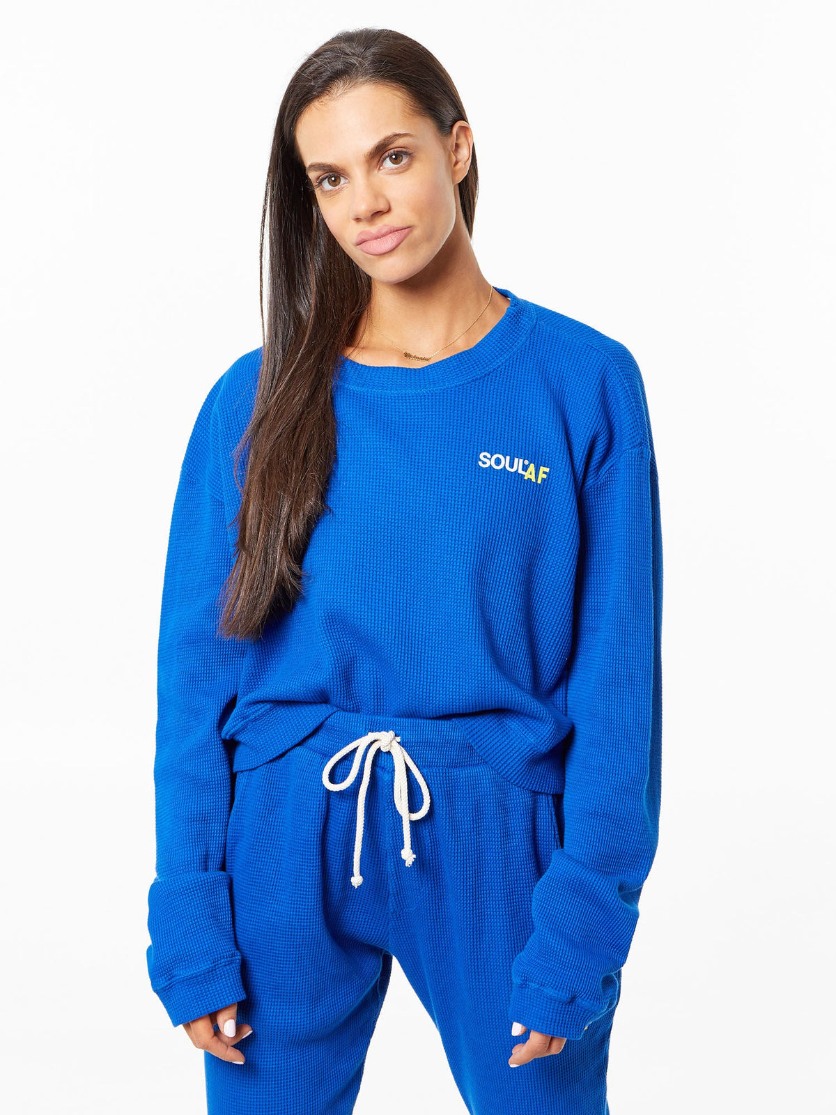 EMILY THERMAL HENLEY BLUE