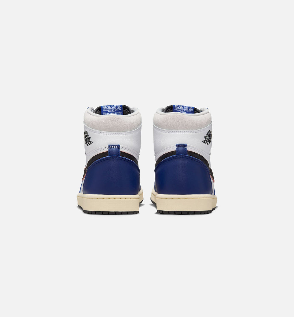Air Jordan 1 Retro High OG Mens Lifestyle Shoe - White/Black/Neutral Grey/Deep Royal Blue