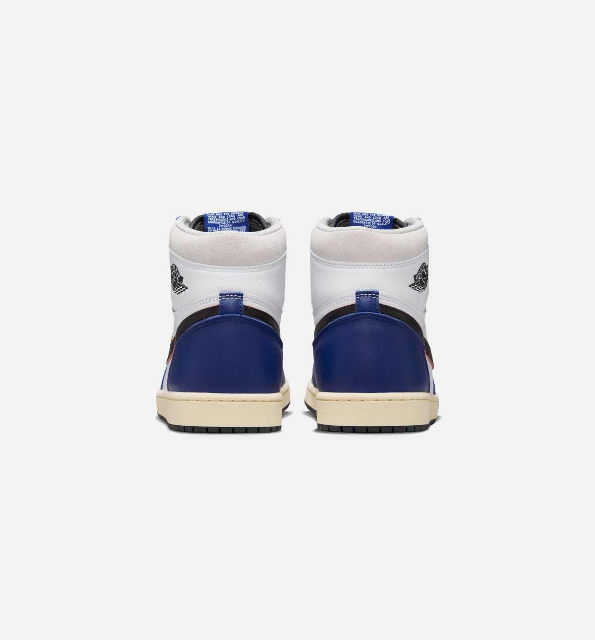 Air Jordan 1 Retro High OG Mens Lifestyle Shoe - White/Black/Neutral Grey/Deep Royal Blue