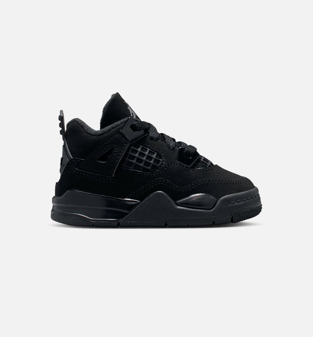 Air Jordan 4 Retro “Black Cat” Baby and Toddler Lifestyle Shoes