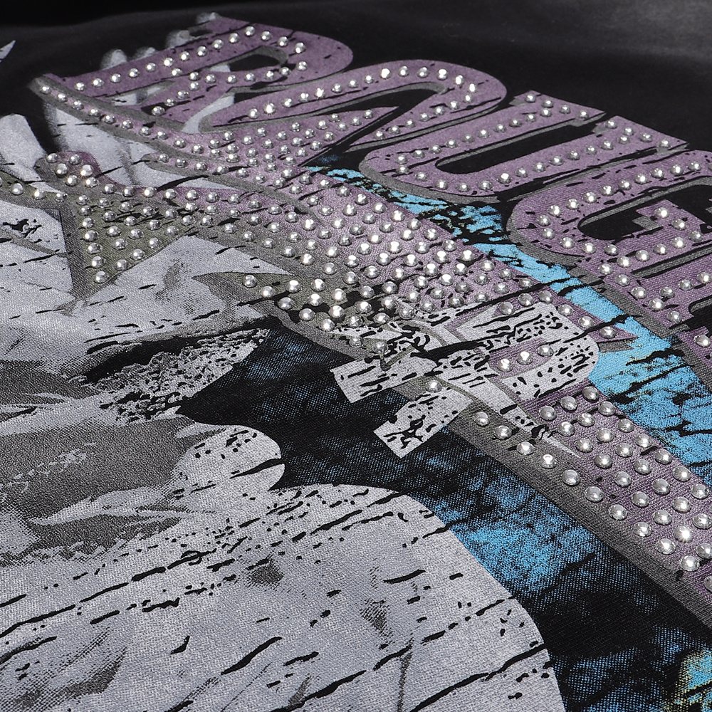 Rough Play World Tour Rhinestone Washed Sleeveless T-Shirt