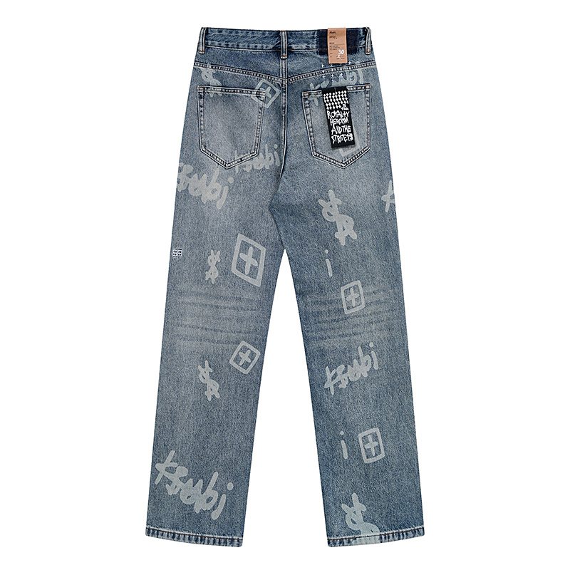 Ksubi Royalty Heroism Printed Straight-Leg Jeans