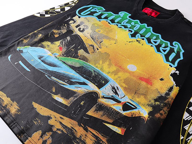 Godspeed Washed Black Car Graphic Long-Sleeve T-Shirt