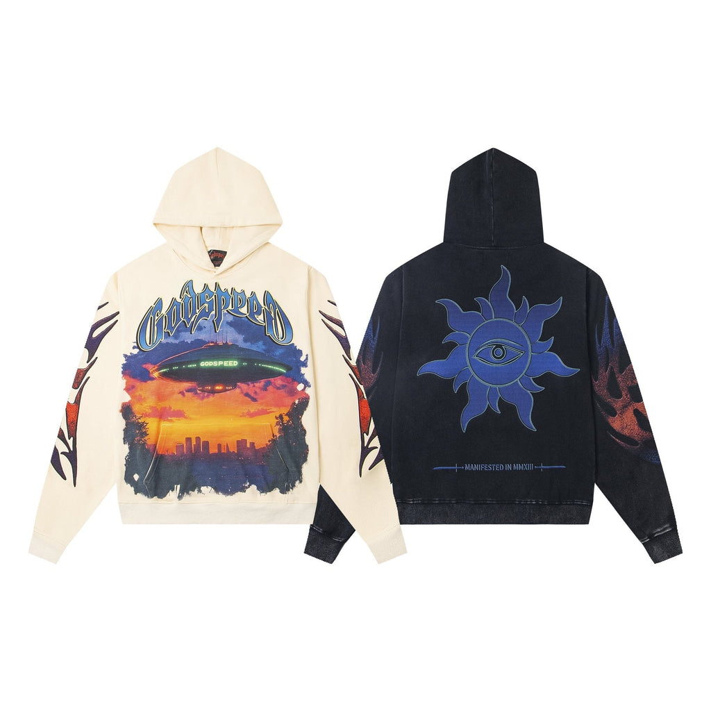 Godspeed UFO & Sun-Eye Graphic Hoodie