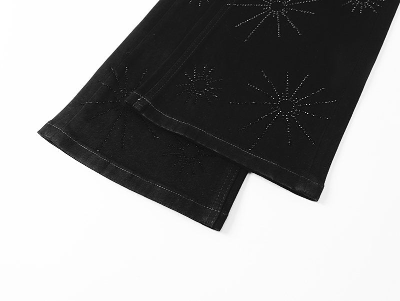 VALABASAS Black Starburst Embellished Jeans