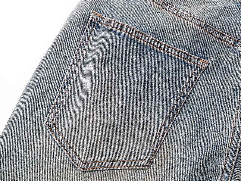 VALABASAS Light Blue Rhinestone Flared Jeans