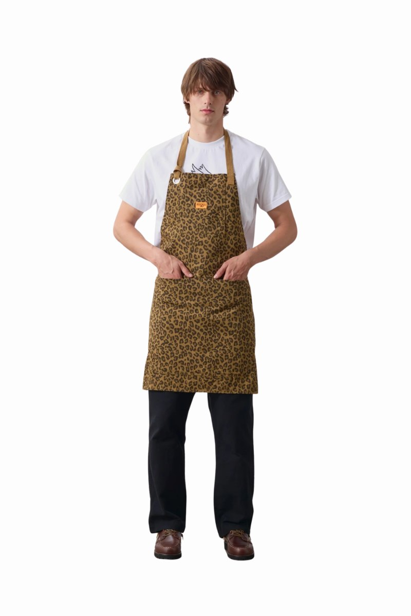 SERVICE WORKS PATTERNED APRON Brown Leopard