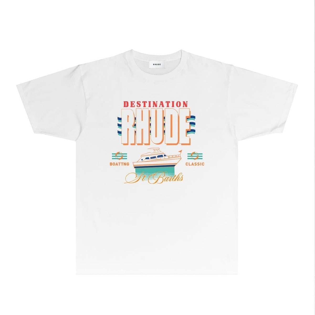 Rhude T-shirts Printed Trendy Pure Cotton