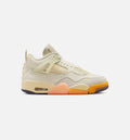 Air Jordan 4 Retro Womens Lifestyle Shoe - Coconut Milk/Metallic Gold/Muslin/Bright Mango/Sundial/Black