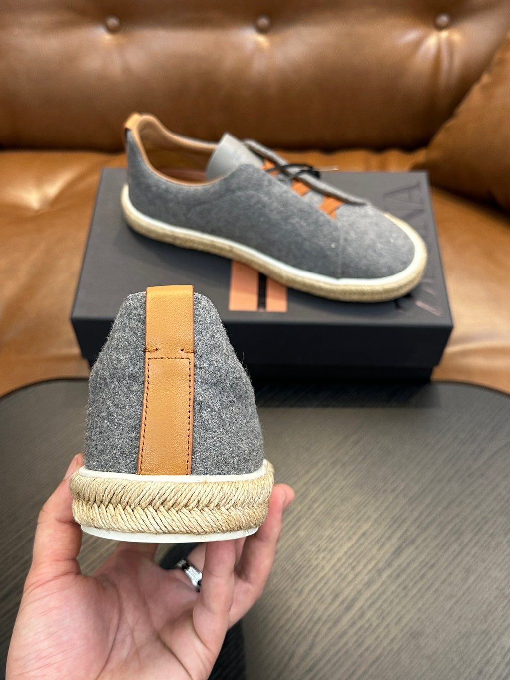 Zegna Triple Stitch Low-Top Sneakers