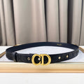DIOR 25S BELT 30 MM IN BLACK CALFSKIN 564810