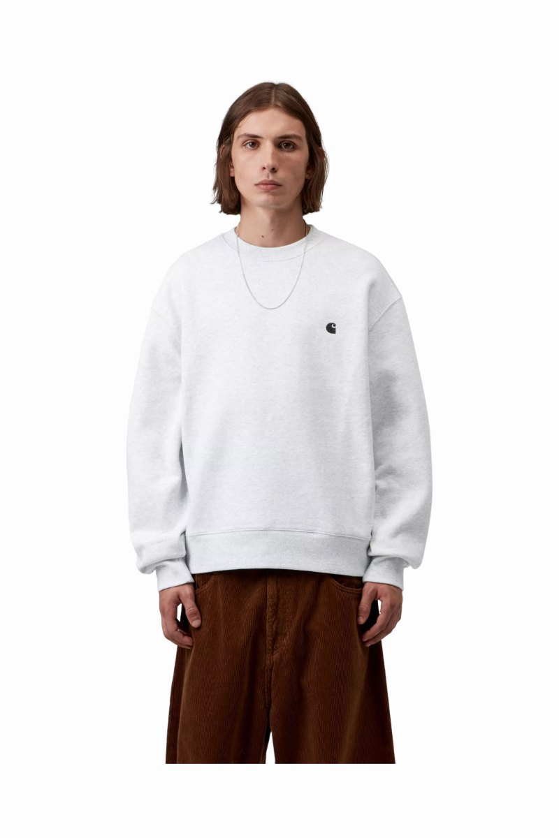 CARHARTT WIP MACK SWEAT Ash Heather / Black