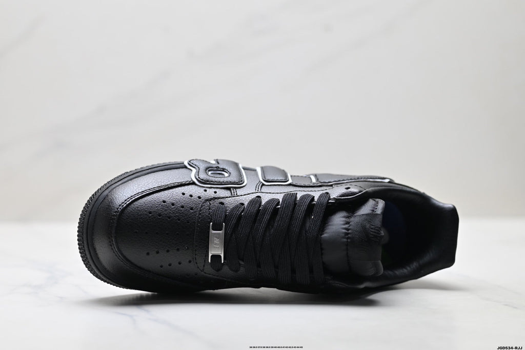 Nike Air Force 1 Low Black Outline Graphic Unisex Sneakers Style 20