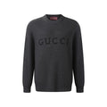 Gucci Wool Cashmere Blend Ribbed Knit Sweater