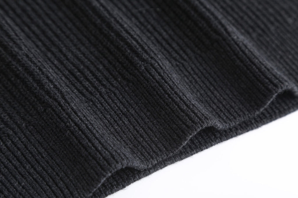 Gucci Wool Cashmere Blend Ribbed Knit Sweater