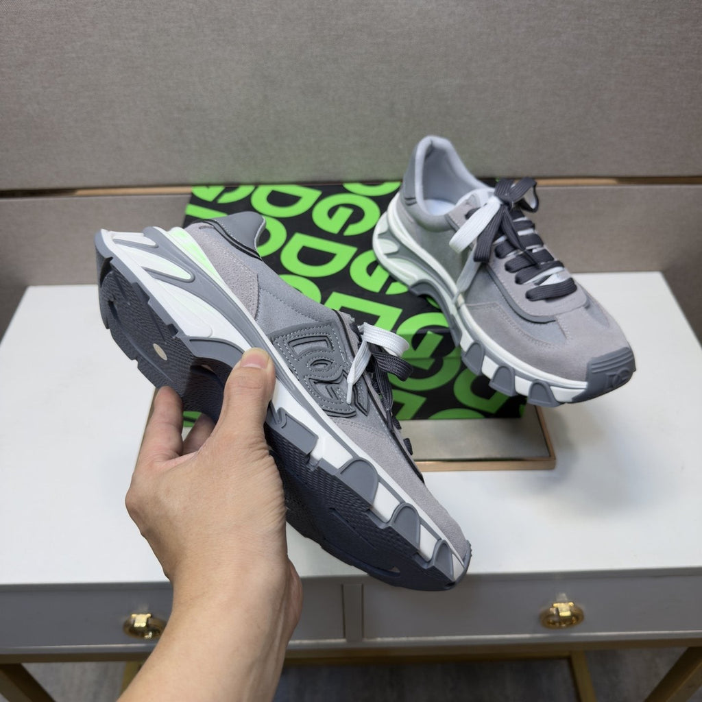 Dolce & Gabbana Gray Paneled Sneakers