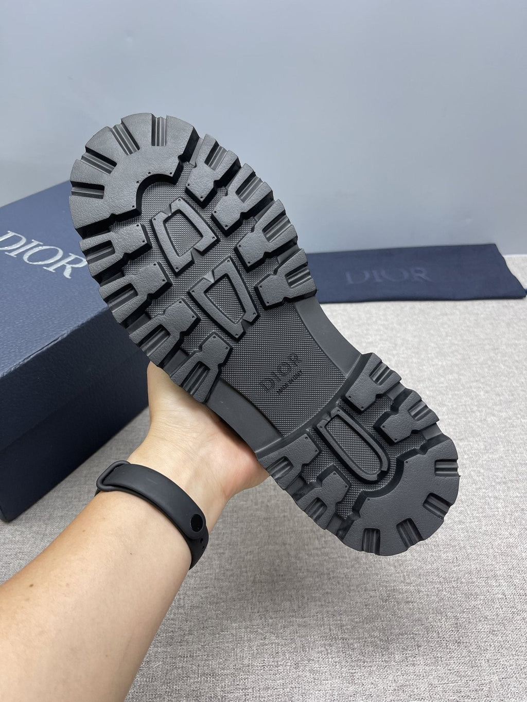 Dior Men's Black Buckle Loafers