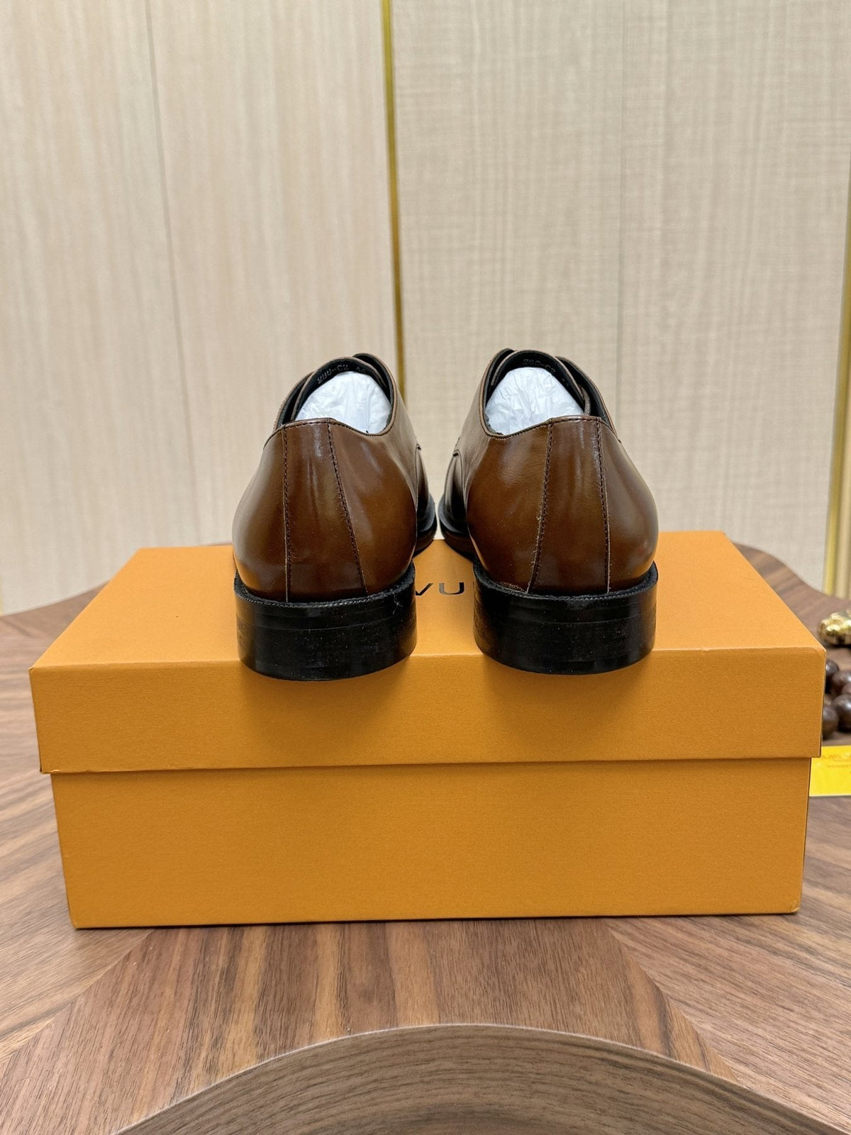 Louis Vuitton Brown Lace-Up Dress Shoes - Almond Toe