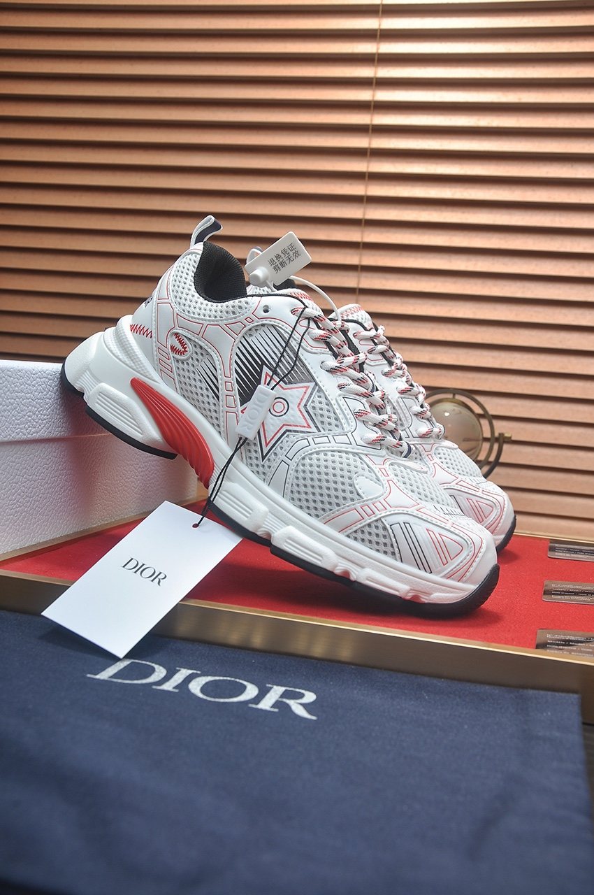 Dior Paneled Low-Top Sneakers
