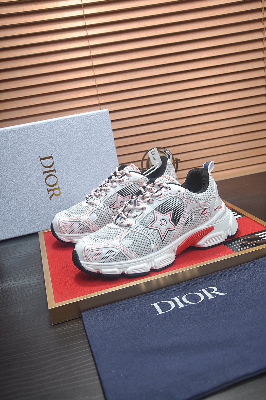 Dior Paneled Low-Top Sneakers