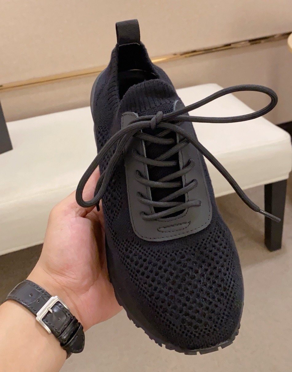 Balmain Knit Low-Top Sneakers