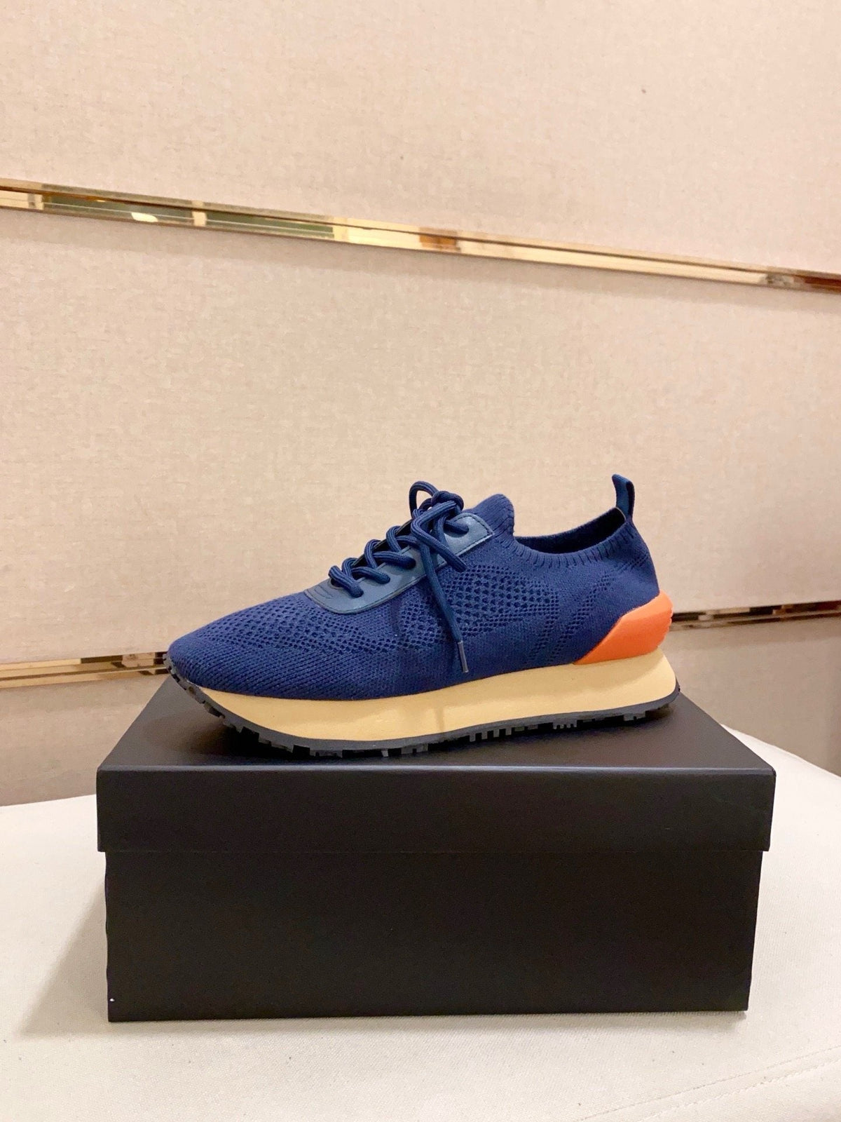 Balmain Knit Low-Top Sneakers